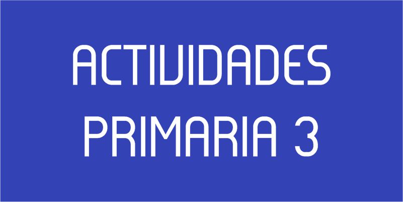 ACTIVIDADES PRIMARIA 3