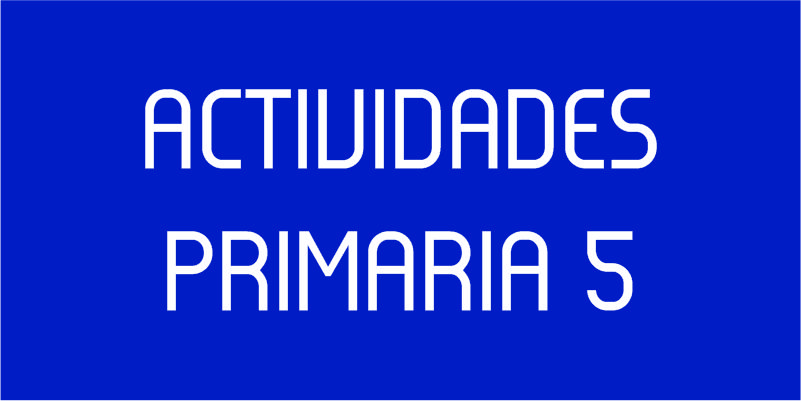 ACTIVIDADES PRIMARIA 5