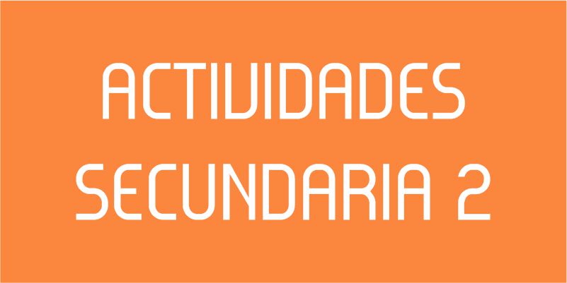 ACTIVIDADES SECUNDARIA 2