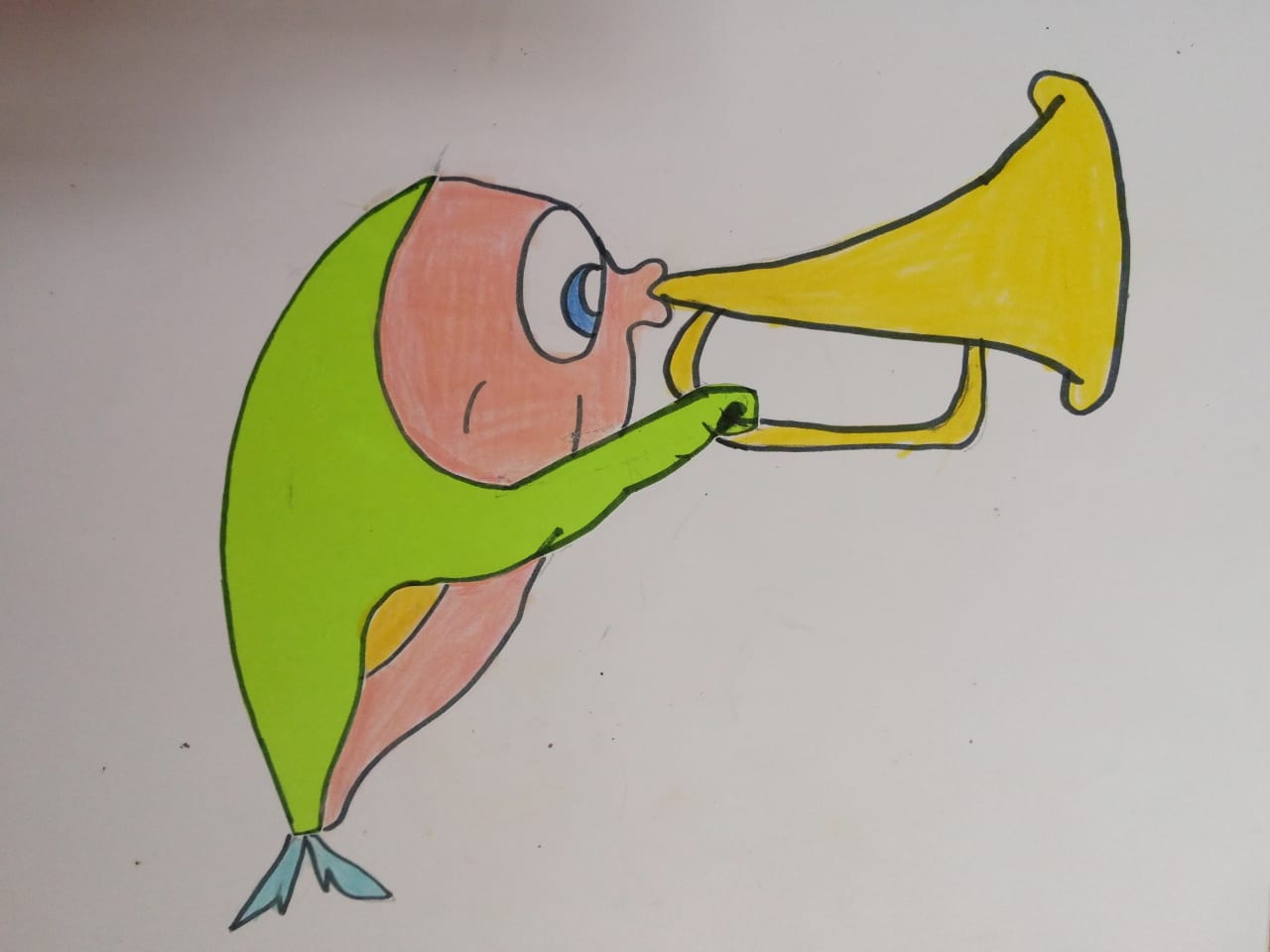 trompeta pez verde