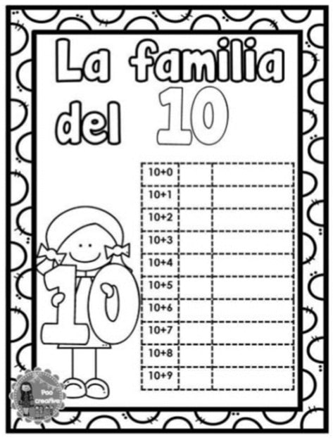 tabl para formar la familia del 10