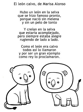 Ejemplo Poema 5 Primaria