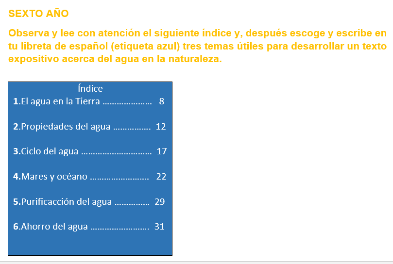 SEXTO AÑO