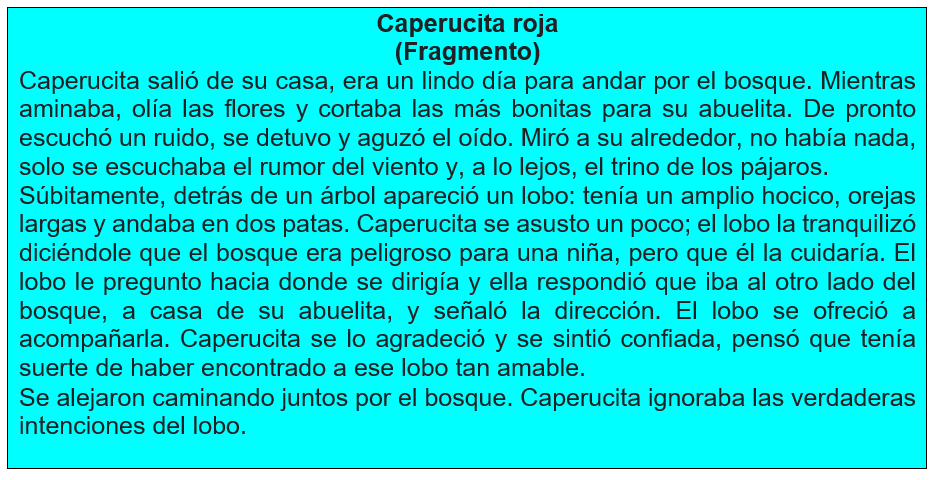 Texto 5 año Obra de teatro 