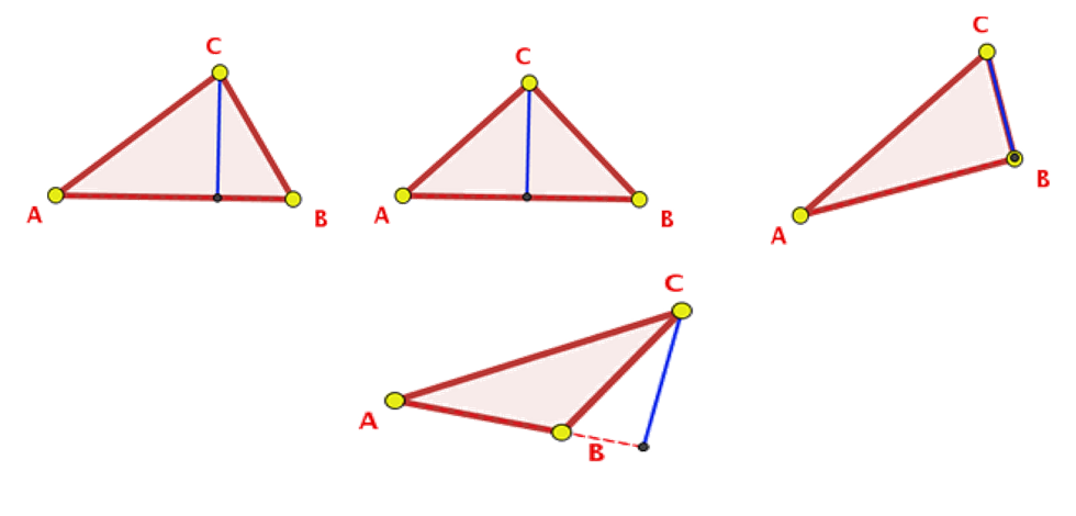 alturas del triángulo