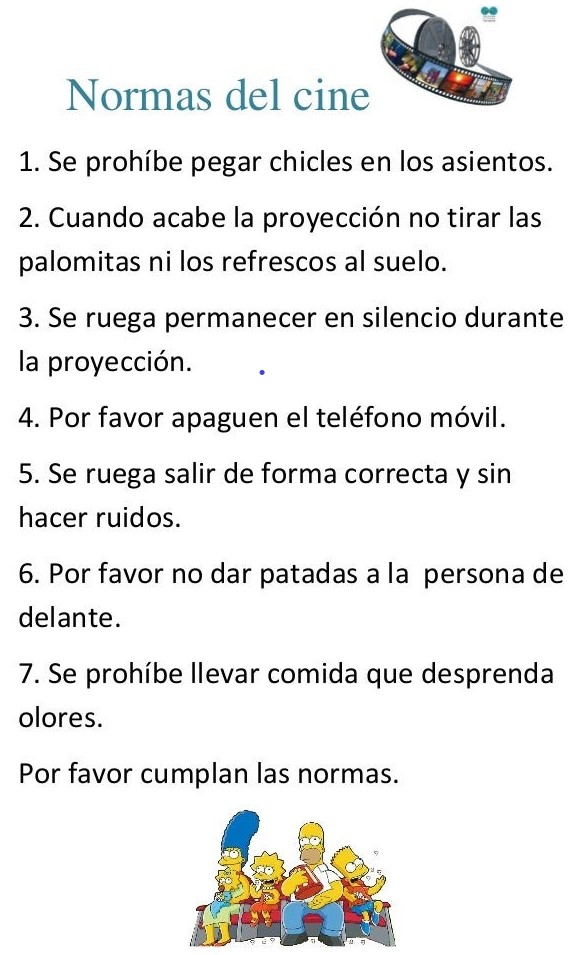 imagen normas del cine