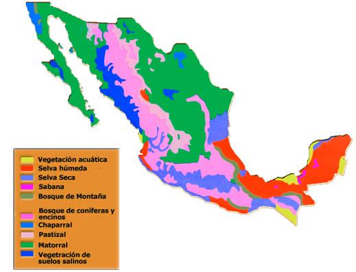regiones naturales de mexico