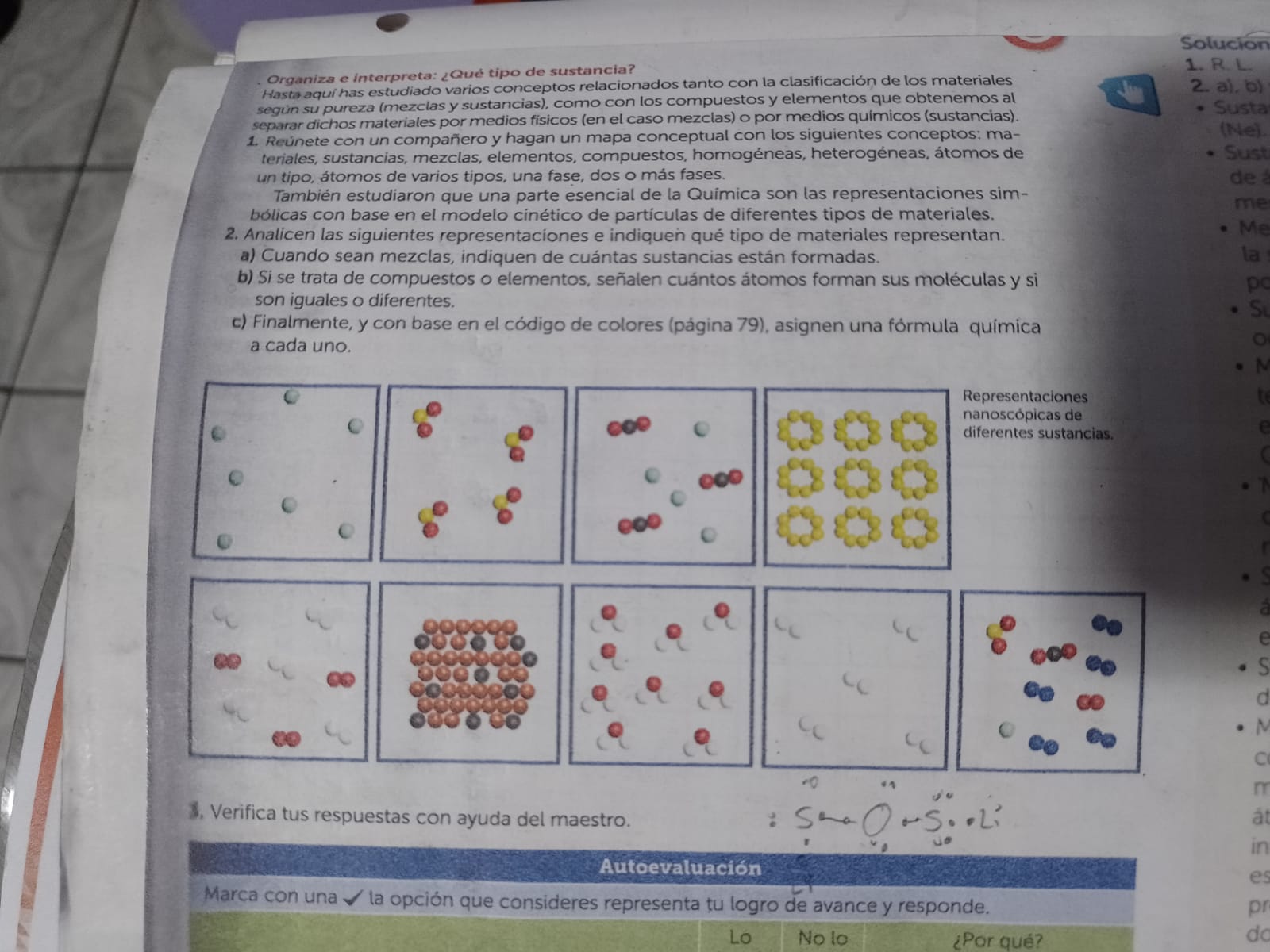 modelo corpuscular ejercicios