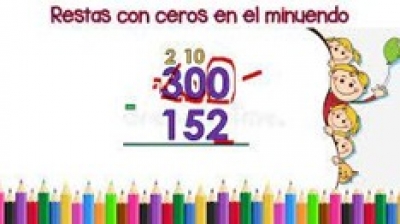 "Restas con ceros" Miércoles 21 de septiembre de 2022, Matemáticas 2° Primaria.