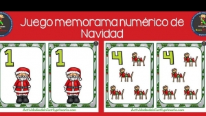 Memorama navideño. Viernes 10 de Diciembre. 1° de Preescolar.