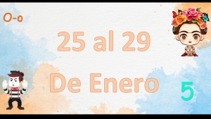 25-29 de Enero. 1° de Preescolar