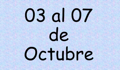 Actividades de la semana del 03 al 07 de Octubre del 2022. 3° Preescolar