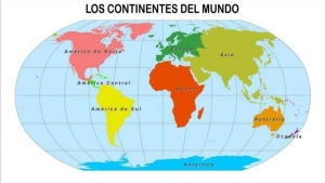 Los continentes, lunes 21 septiembre, Geografía  5° primaria