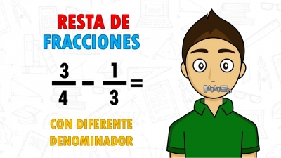 1&deg;B Matem&aacute;ticas Resta de Fracciones Lunes 17 de enero del 2022