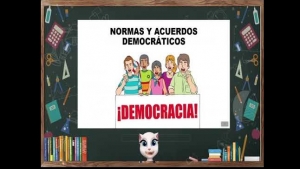 Normas y acuerdos democráticos. jueves 18 febrero, Desarrollo Personal y para la Convivencia 5° primaria.