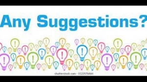 Activity 14: Suggestions. - October 13th