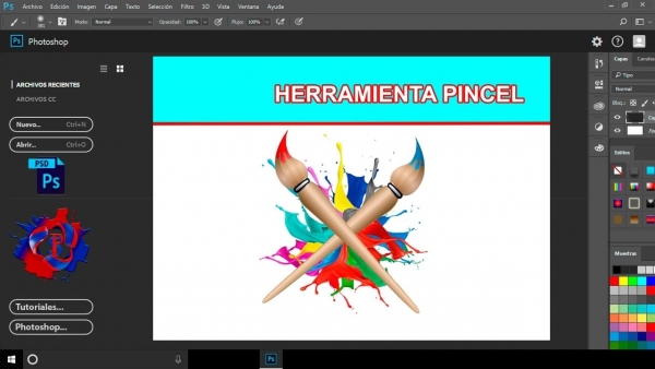 Photoshop, Viernes 21 de Enero 2022, Herramienta Pincel