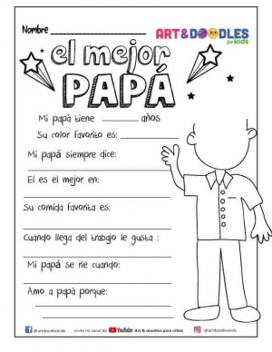 &quot;Actividad del día del padre&quot; Martes 07 de junio, Conocimiento del Medio,  Segundo de primaria.