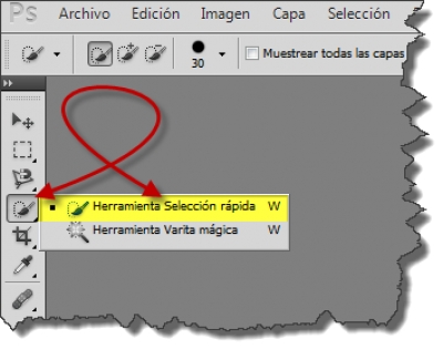 Computación, Lunes 23 de Mayo de 2022, Herramienta de Selección Rápida en Photoshop