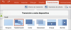 Computación, Jueves 17 de Marzo de 2022, Transición de diapositivas en PowerPoint